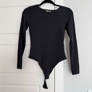 Babaton Black Long Sleeve Bodysuit